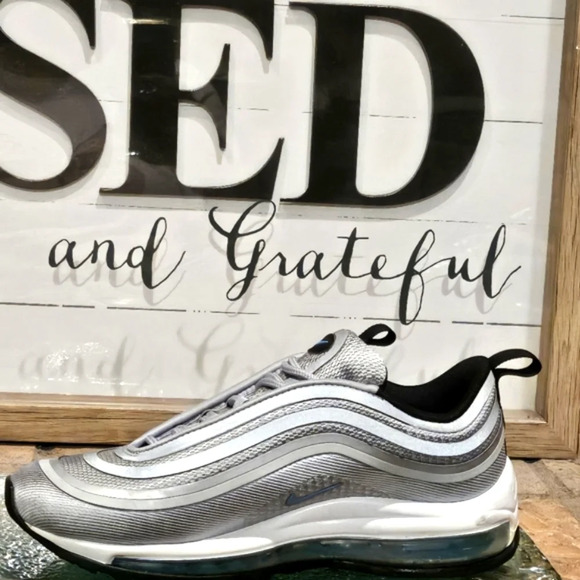 Nike Air Max 97 Ultra 17 Silver Blue Wmns Sz 6.5 #917704 001 - Picture 3 of 9
